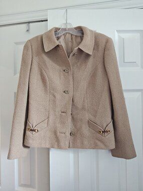 Vintage Auckie Sanft 100% virgin wool tweed coat